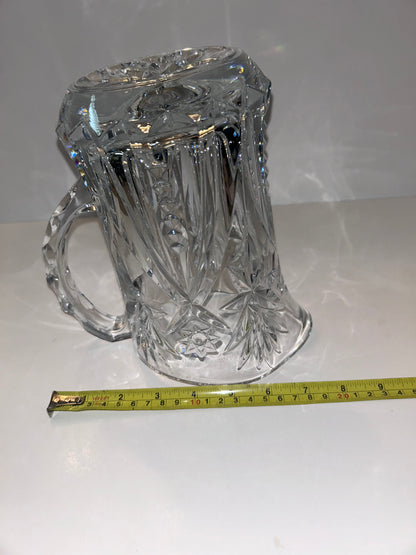 Heavy Cut 24% Lead Crystal Pitcher - Starburst & Pinwheel
Pattern