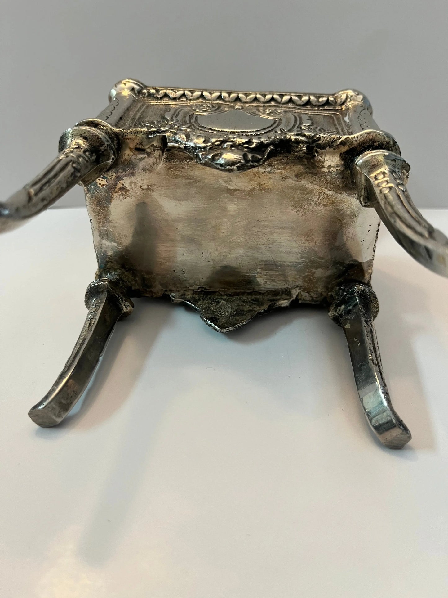 Vintage Silver-Plated Trinket Box 