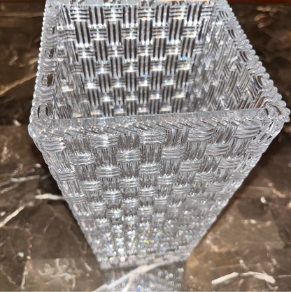 Tiffany & Co. Woven Crystal Vase