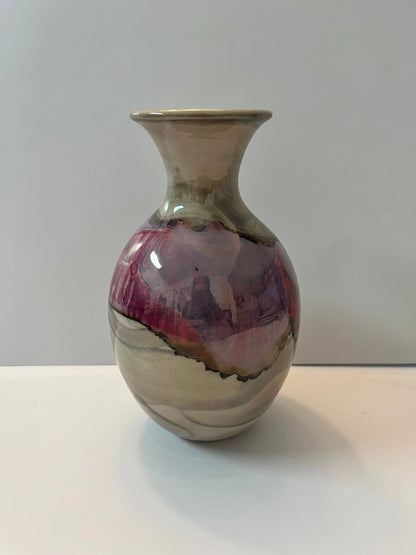 Bruce Fairman Signed Earth Tones Vase 