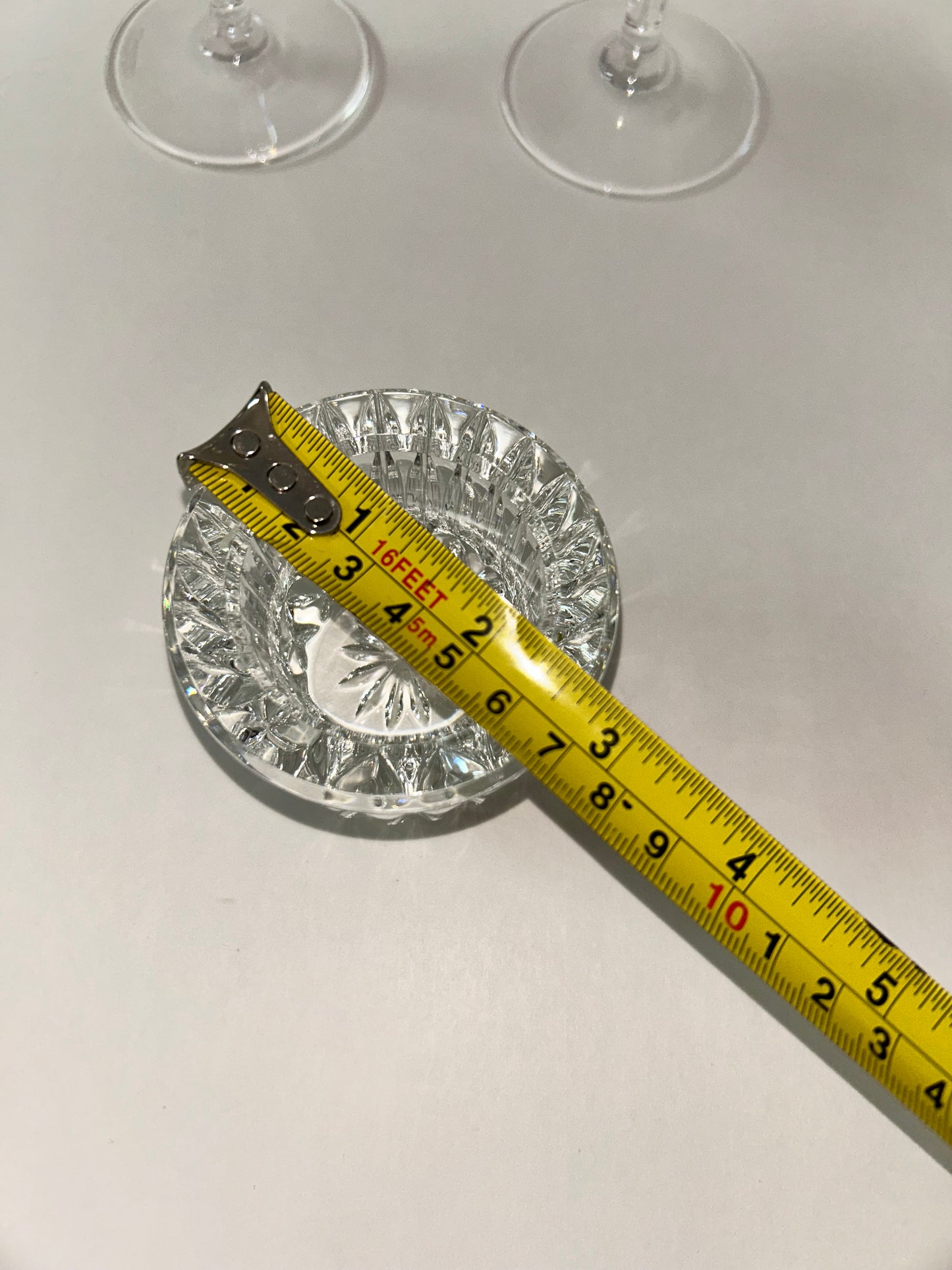 Waterford Marked “For Him For Her" Mismatch Glasses & Candle Holder (Set of 3)
