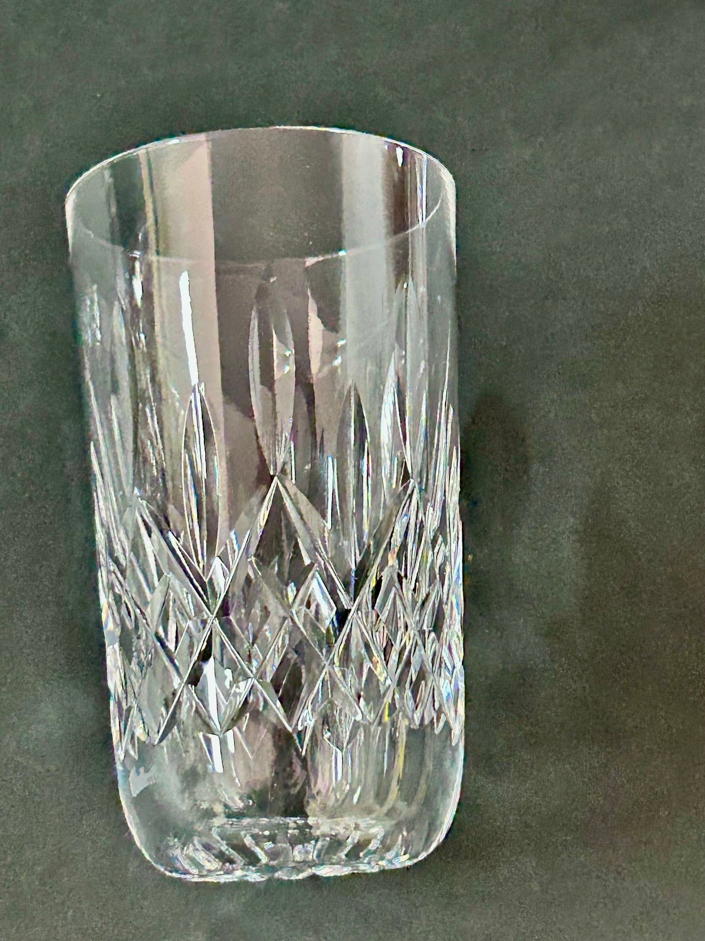 Vintage Authentic Waterford Crystal Lismore Double Old Fashioned-12 oz (5 inches) DOF Rocks Glass-Ireland