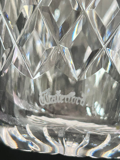 Vintage Authentic Waterford Crystal Lismore Double Old Fashioned-12 oz (5 inches) DOF Rocks Glass-Ireland