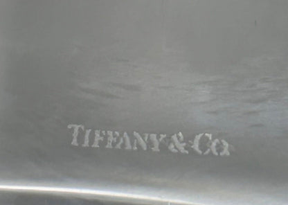 Signed Tiffany & Co. 9" Mosaic / Rock Cut Crystal Square Bowl Centerpiece