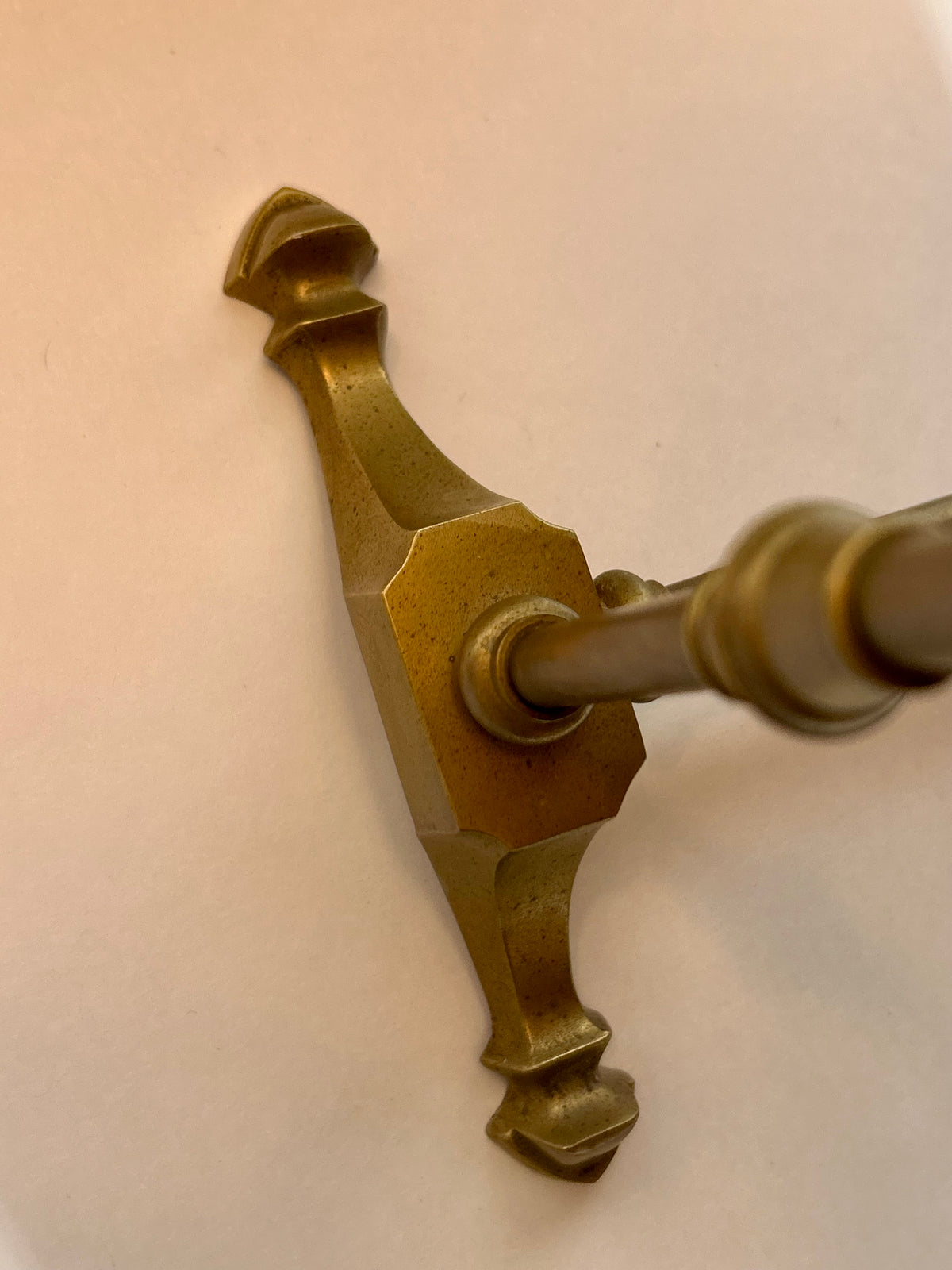 Vintage / Antique Solid Brass Tabletop Vanity Mirror - Swivel / Tilting Dresser Mirror