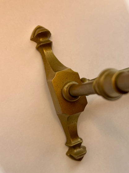 Vintage / Antique Solid Brass Tabletop Vanity Mirror - Swivel / Tilting Dresser Mirror