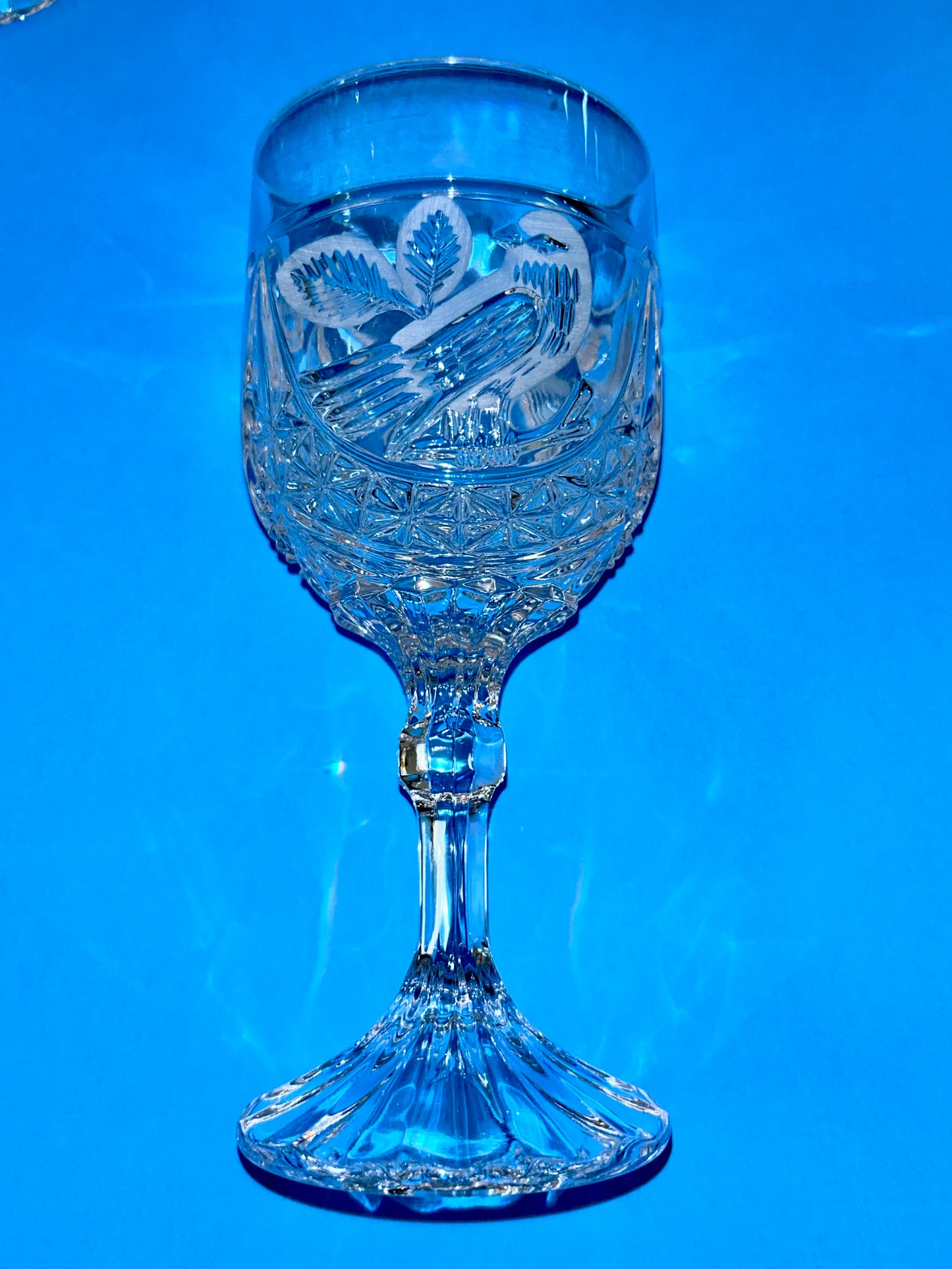 Hofbauer Byrdes Collection Cut Crystal Water Goblets (Set 5)