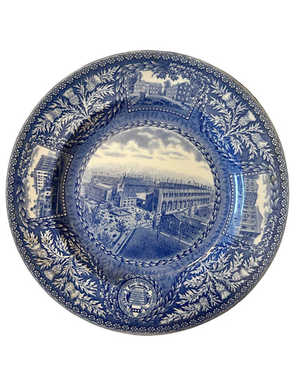 12pc Set Vintage 1929 Wedgwood England University of Pennsylvania Transferware Blue Plates