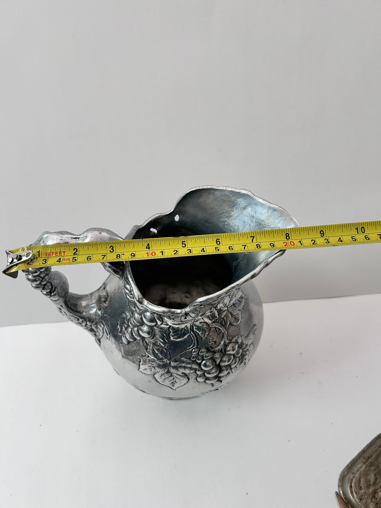 Vintage Arthur Court Grape Pattern Aluminum Pitcher (1996)