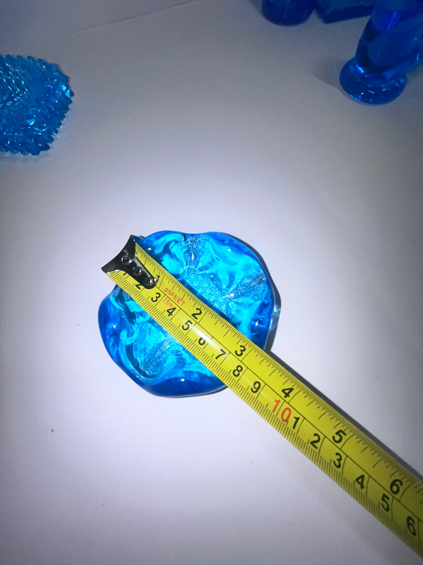 Vintage Kanawha Turquoise Blue Small (3”to 6”)Art Glass 5-Piece Mint Lot - Signed Decanter, Bluebird &
Glassware