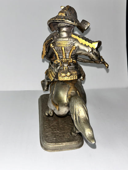Antique/Vintage Japanese
Samurai Warrior on Horseback
Okimono Statue (2 pieces)