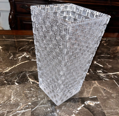 Tiffany & Co. Woven Crystal Vase