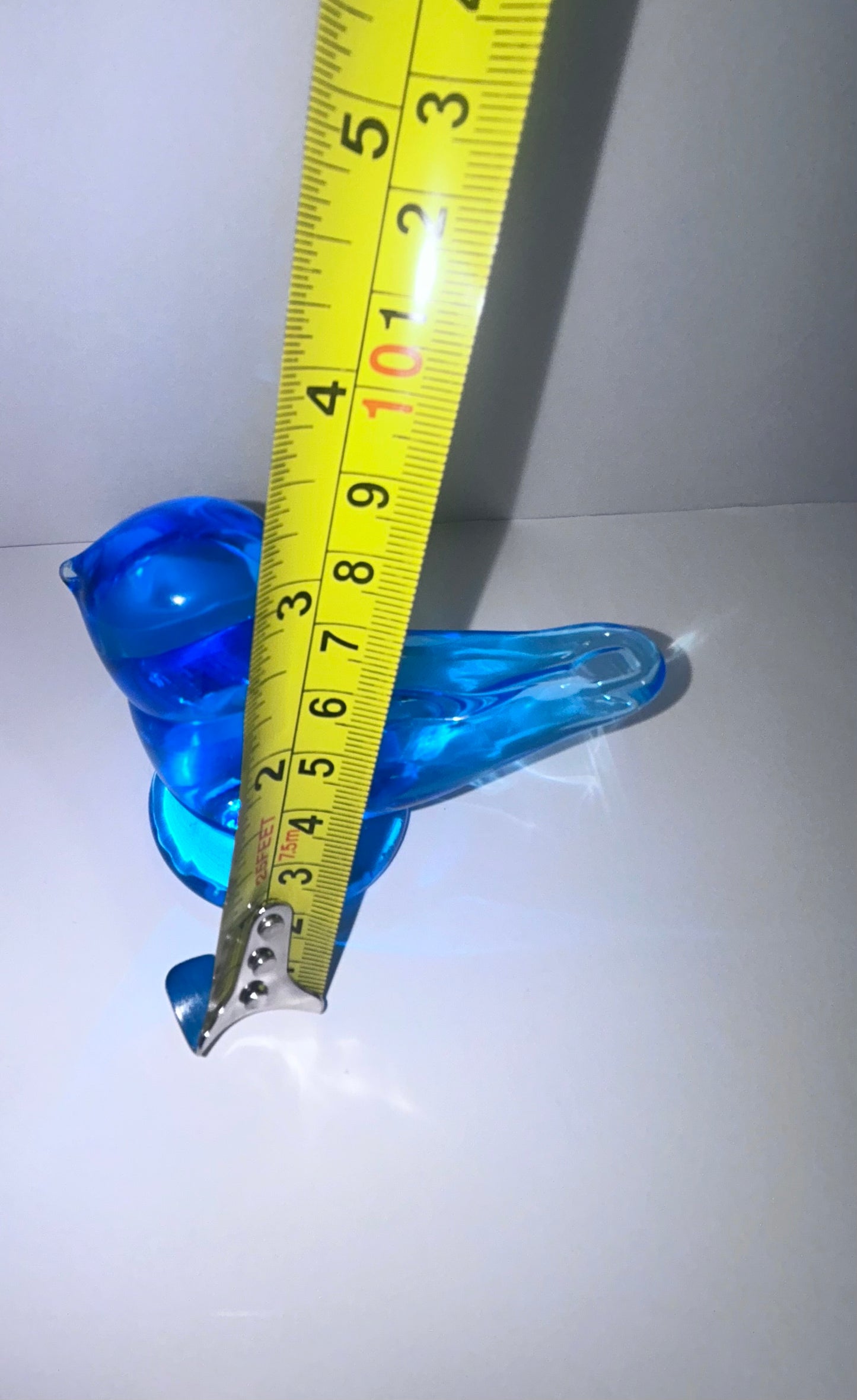 Vintage Kanawha Turquoise Blue Small (3”to 6”)Art Glass 5-Piece Mint Lot - Signed Decanter, Bluebird &
Glassware