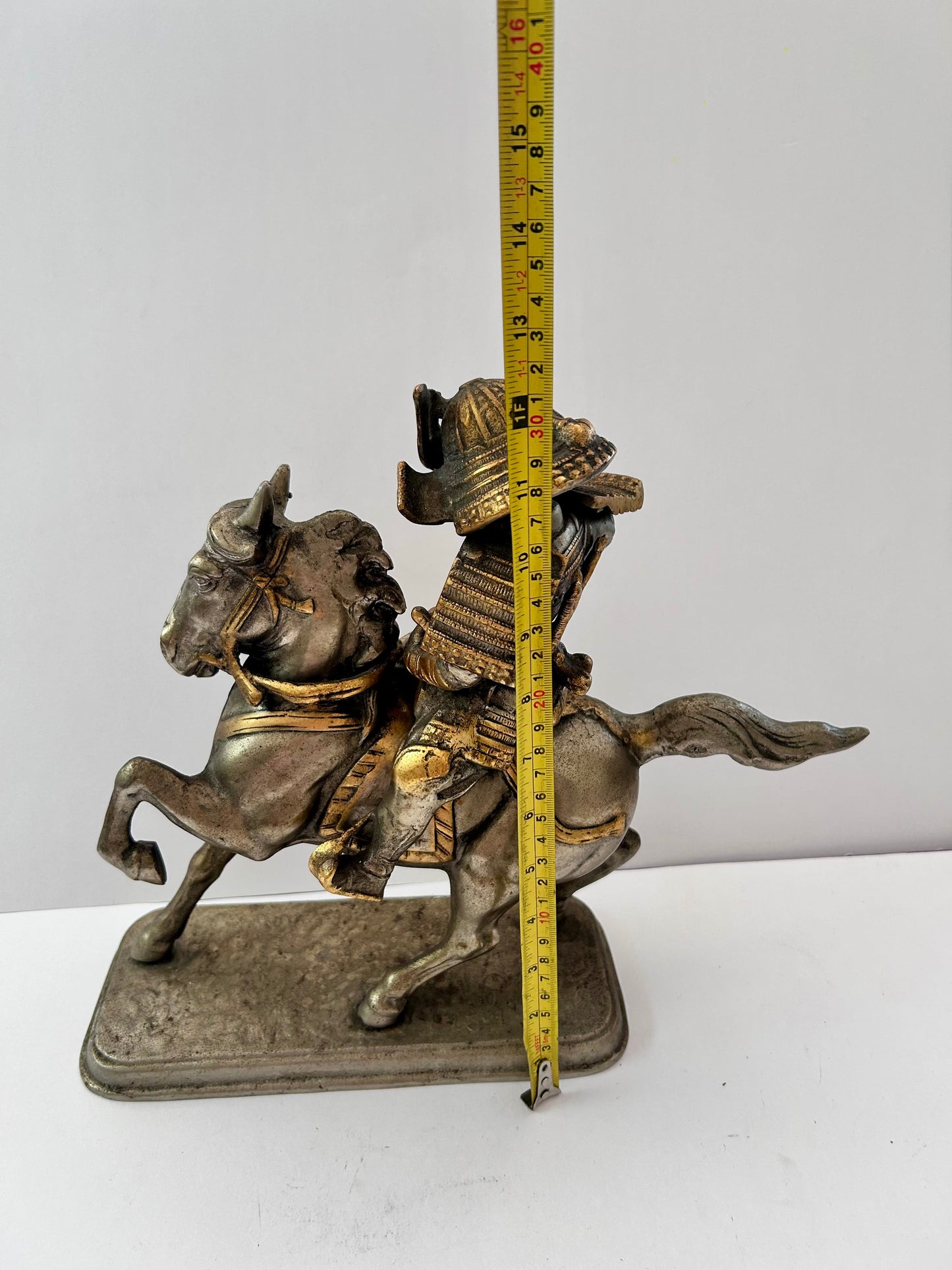 Antique/Vintage Japanese
Samurai Warrior on Horseback
Okimono Statue (2 pieces)