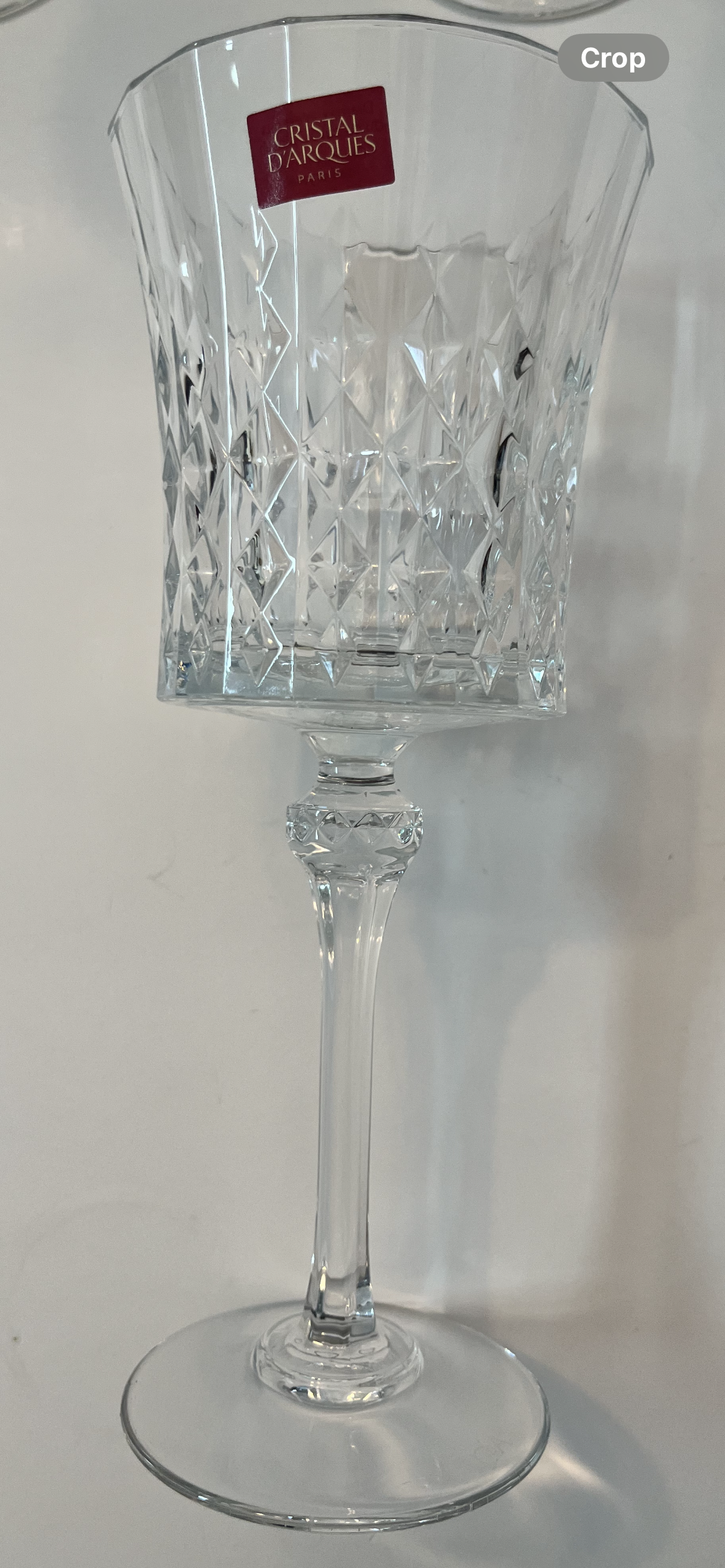 Cristal d'Arques Paris Diamond Stemware Goblets