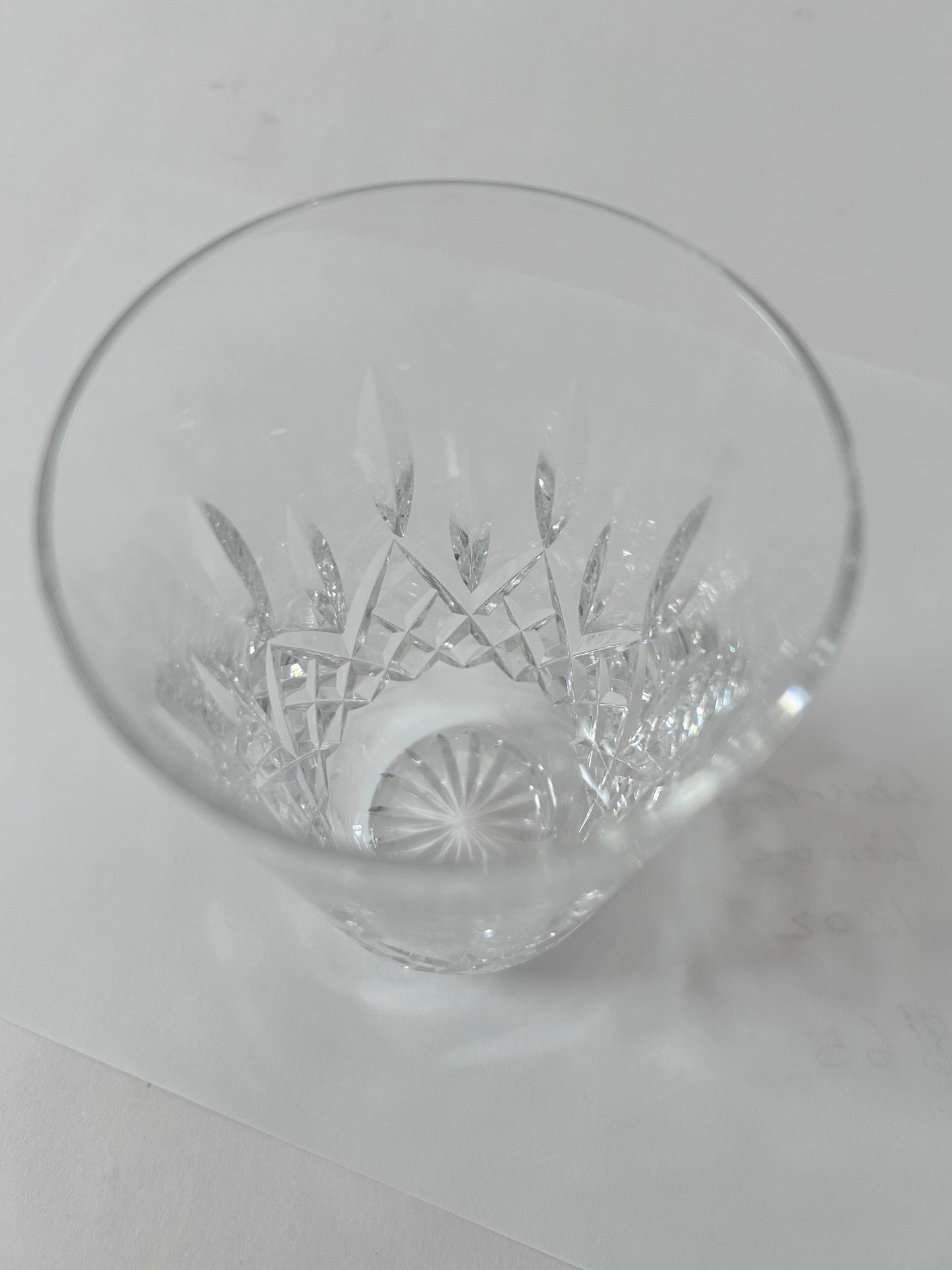 Vintage Authentic Waterford Crystal Lismore Double Old Fashioned-12 oz (5 inches) DOF Rocks Glass-Ireland