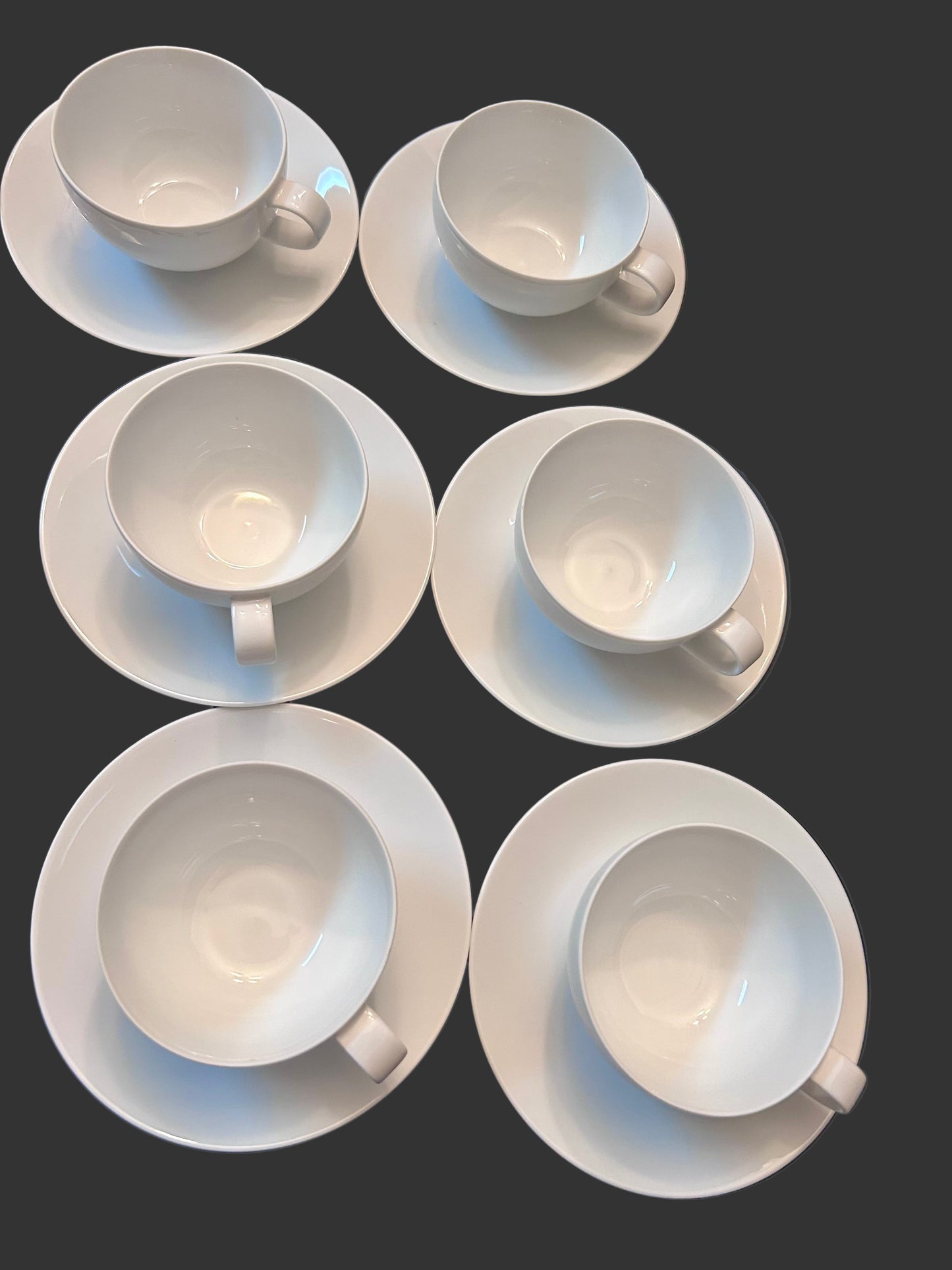 Studio Nova Tivoli White Y0104 16 Pc Tea/ Coffee Set | Teapot, 6 Cups/Saucers, 3 Mugs