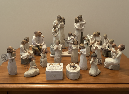 Massive 22-Piece Willow Tree
Collection - Couples, Angels, Family