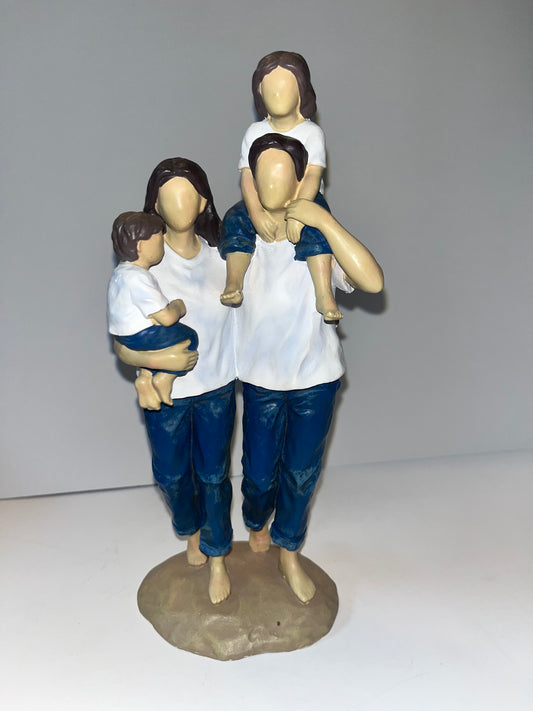 Forever in Blue Jeans Family Figurine - Finest Antique