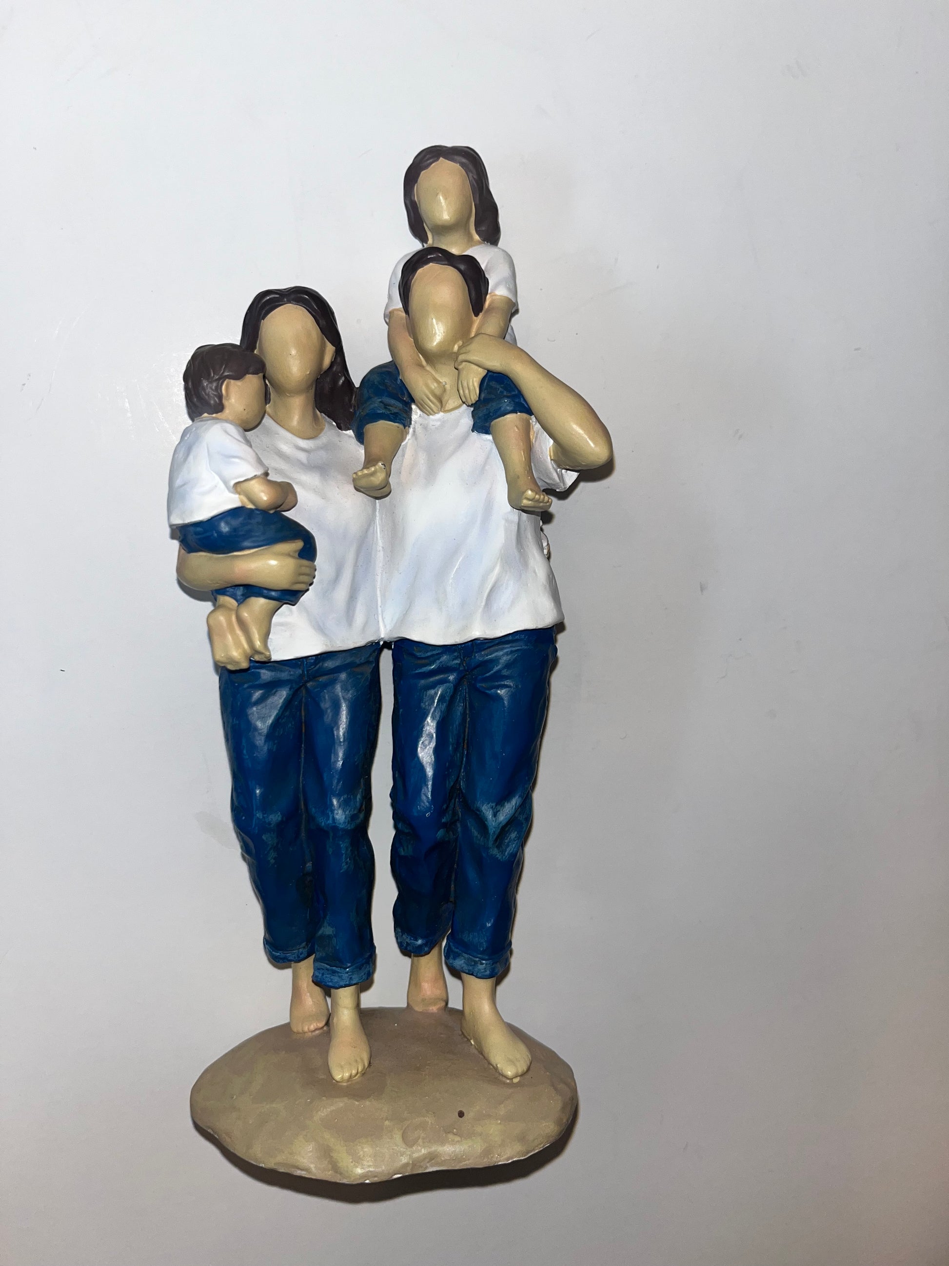 Forever in Blue Jeans Family Figurine - Finest Antique