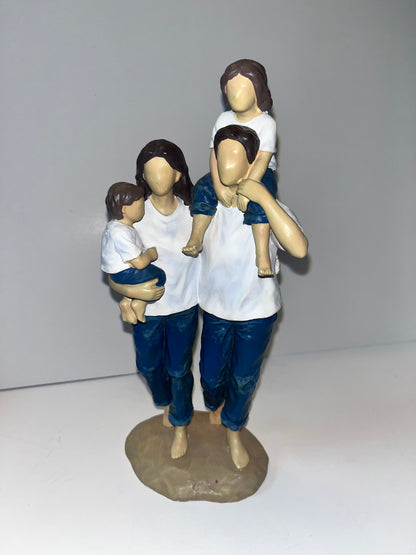 Forever in Blue Jeans Family Figurine - Finest Antique