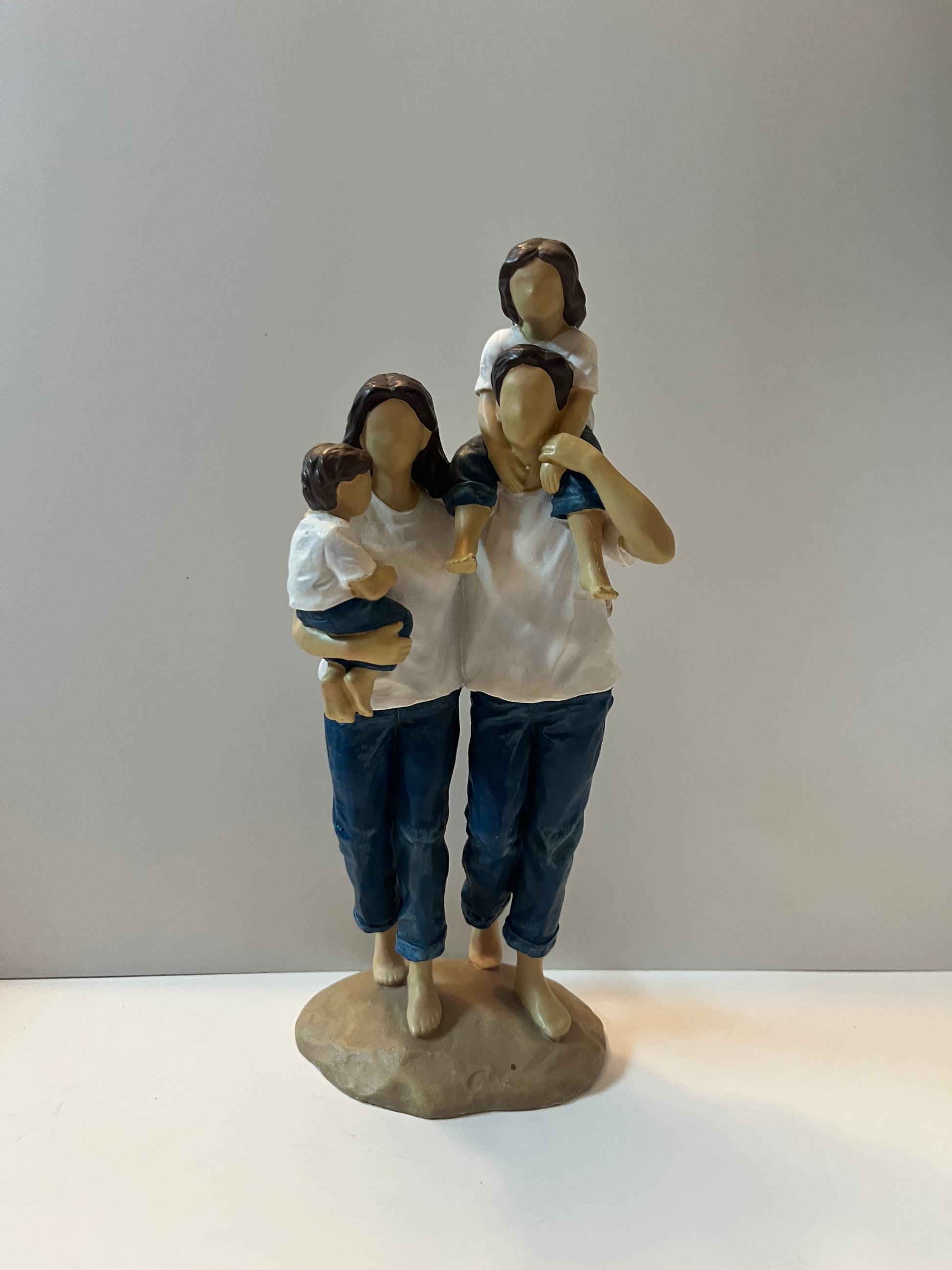 Forever in Blue Jeans Family Figurine - Finest Antique