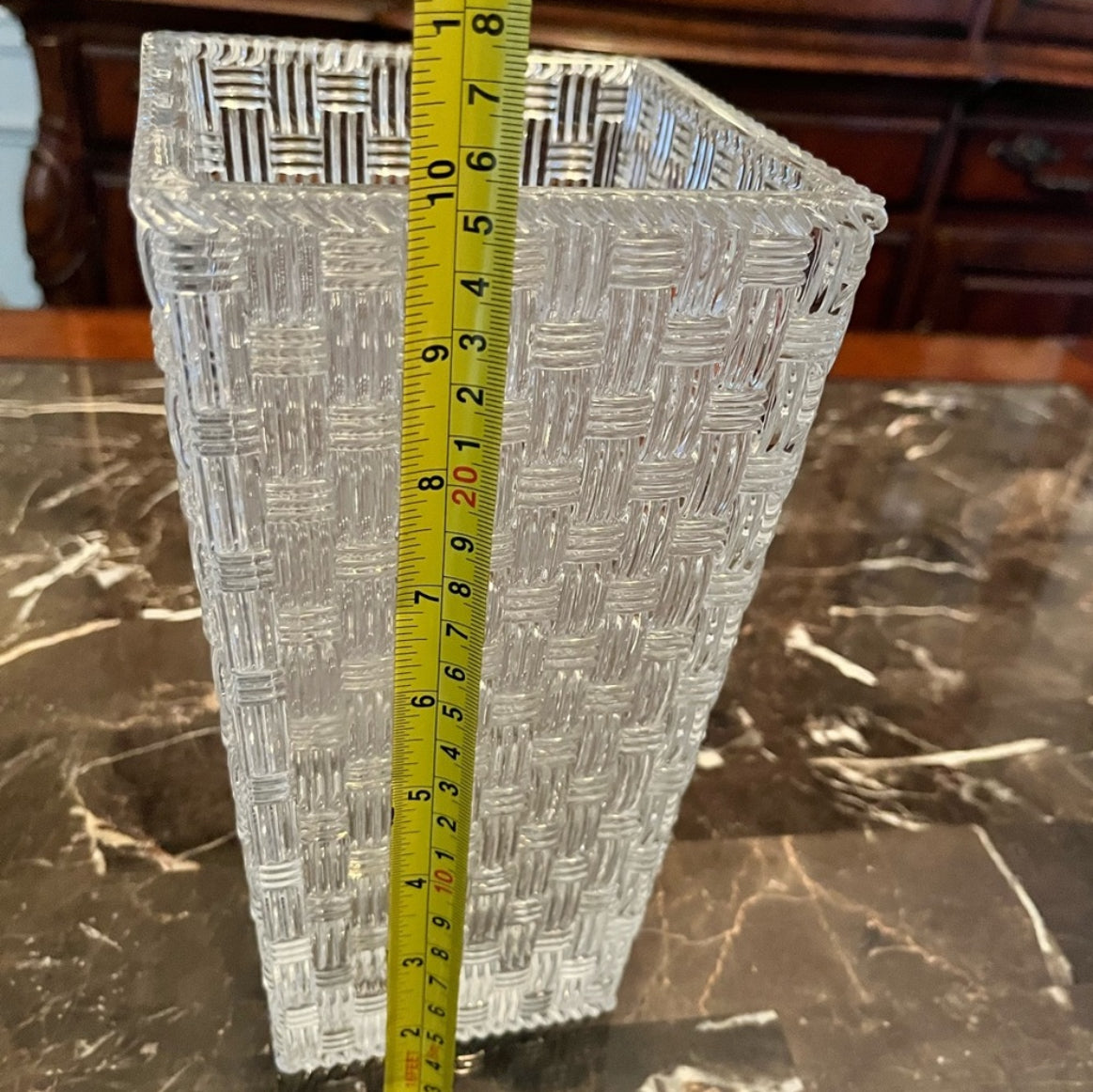 Tiffany & Co. Woven Crystal Vase