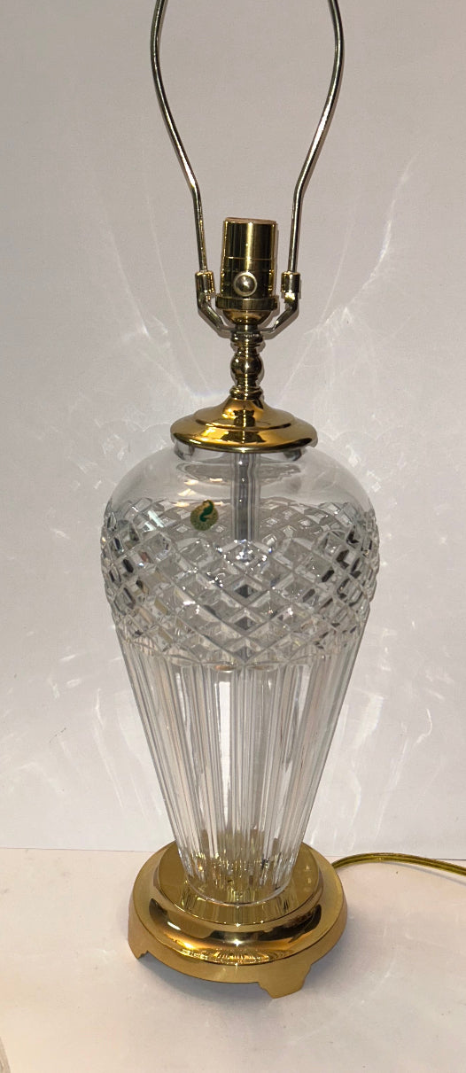 Waterford Crystal "Belline"
TableLamp (28" Tall) with Brass Base, Old Stock.