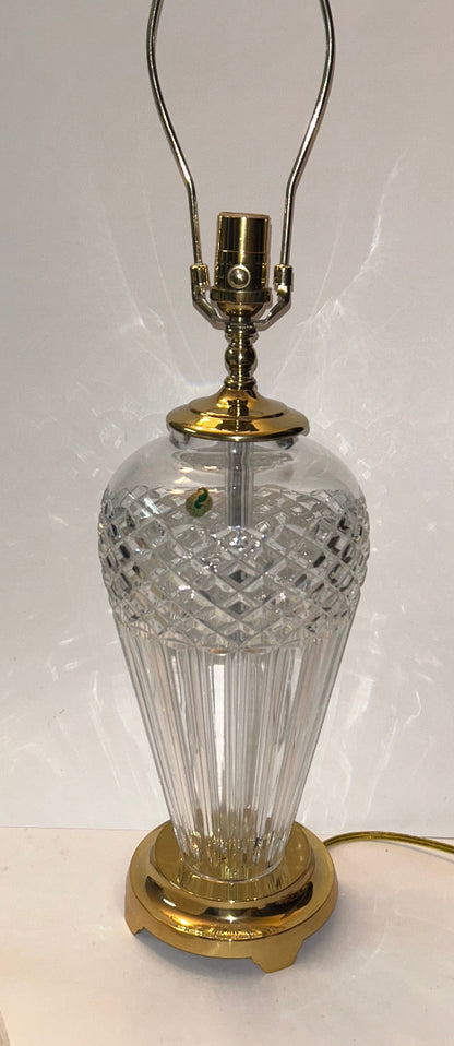 Waterford Crystal "Belline"
TableLamp (28" Tall) with Brass Base, Old Stock.