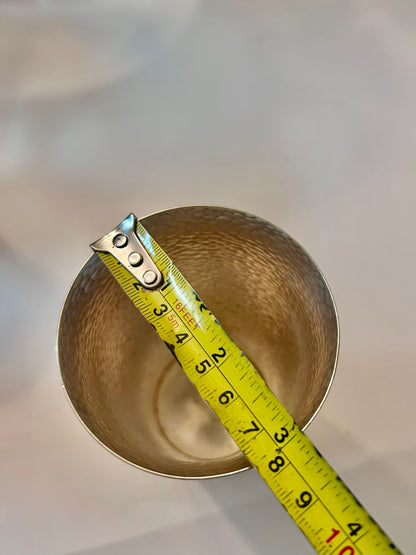 Antique Rare Homan Plate Hammered Nickel Silver Tumblers (Set of 6)