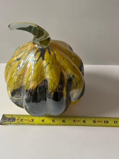 Huta Rogi Polished Hand Blown Art Glass Pumpkin - Finest Antique