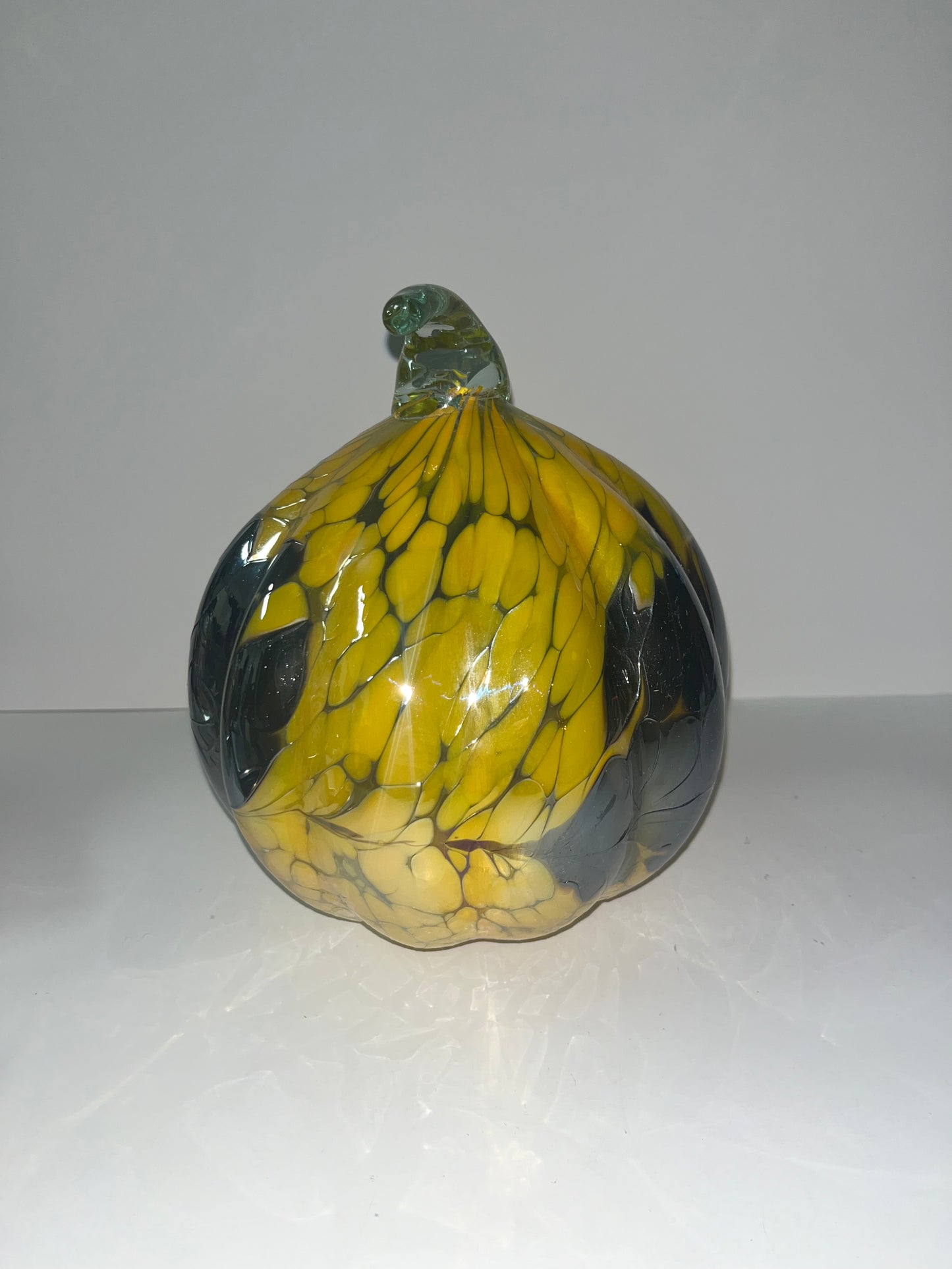 Huta Rogi Polished Hand Blown Art Glass Pumpkin - Finest Antique