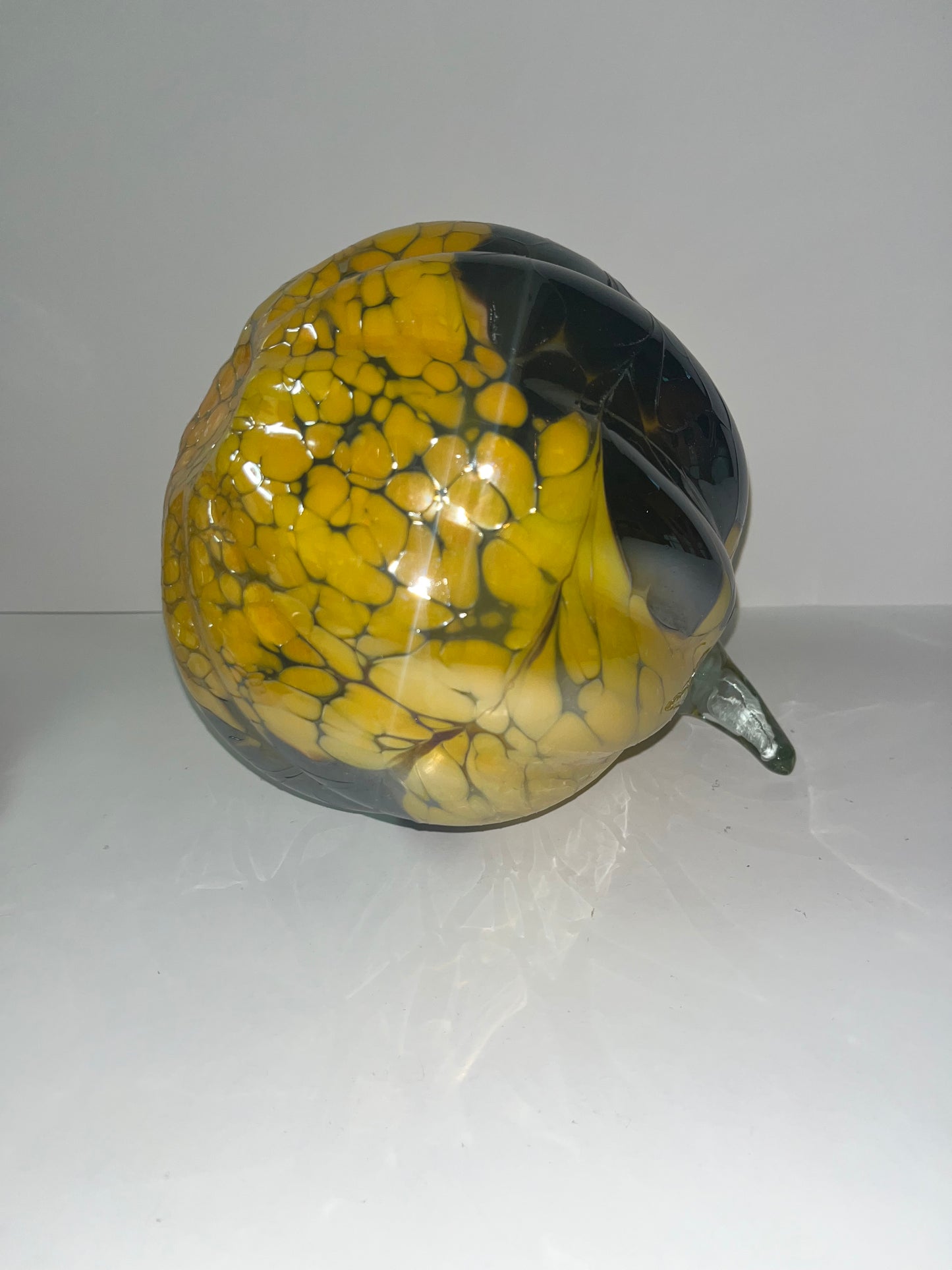 Huta Rogi Polished Hand Blown Art Glass Pumpkin - Finest Antique