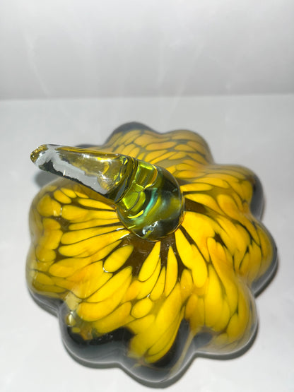 Huta Rogi Polished Hand Blown Art Glass Pumpkin - Finest Antique