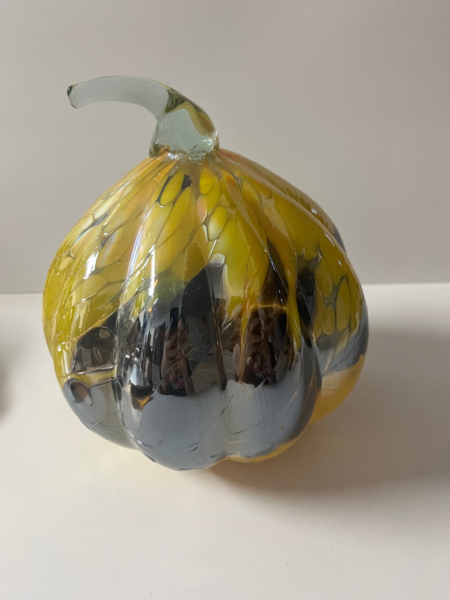 Huta Rogi Polished Hand Blown Art Glass Pumpkin - Finest Antique