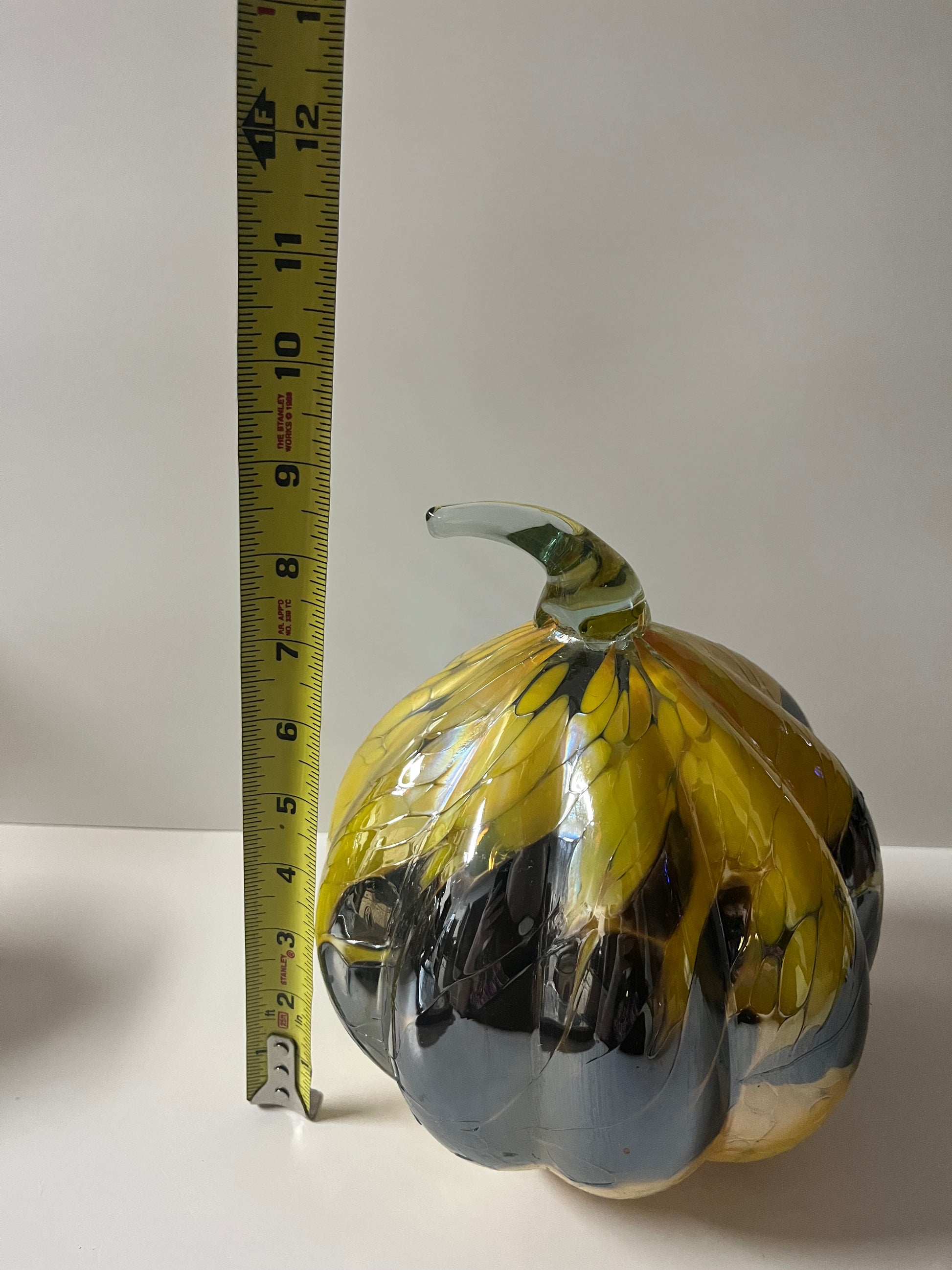 Huta Rogi Polished Hand Blown Art Glass Pumpkin - Finest Antique