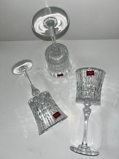 Cristal d'Arques Paris Diamond Stemware Goblets