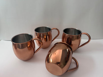 Vintage Tea Kettle Set with Four Mugs