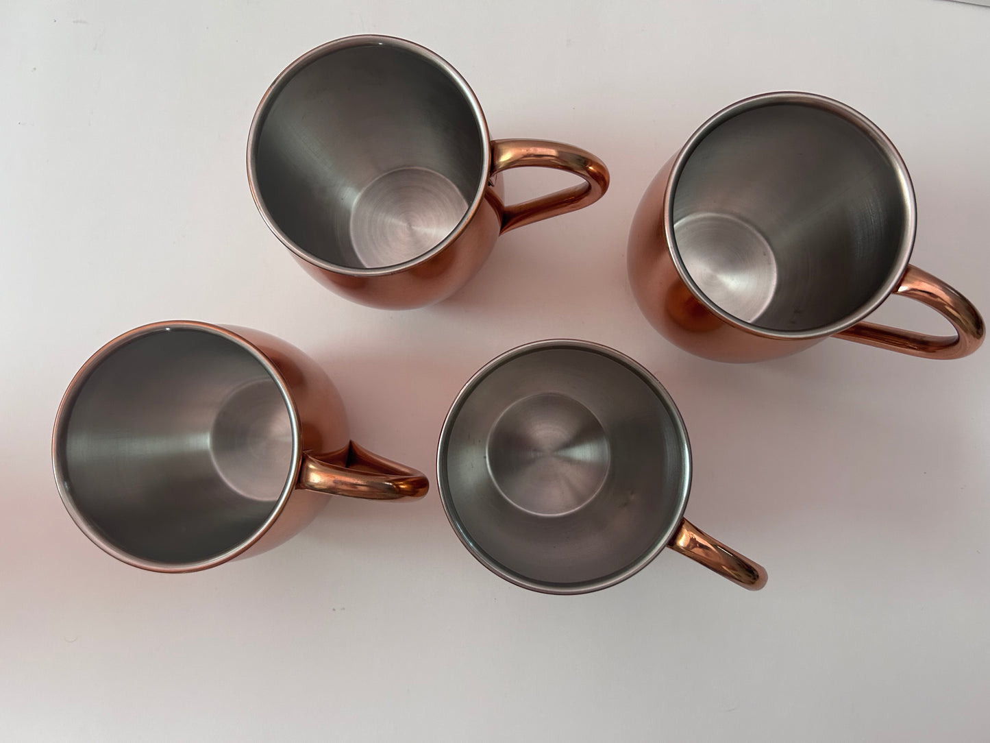 Vintage Tea Kettle Set with Four Mugs