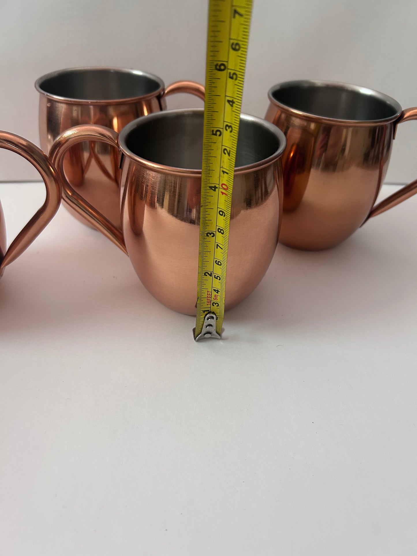 Vintage Tea Kettle Set with Four Mugs