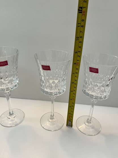 Cristal d'Arques Paris Diamond Stemware Goblets