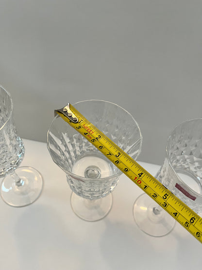 Cristal d'Arques Paris Diamond Stemware Goblets