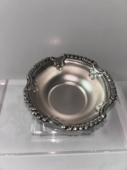 Ornate Crafted From Sterling Silver Small Bowl, (40g)