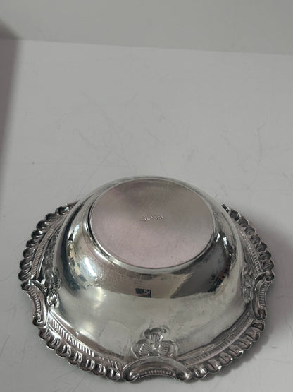Ornate Crafted From Sterling Silver Small Bowl, (40g)