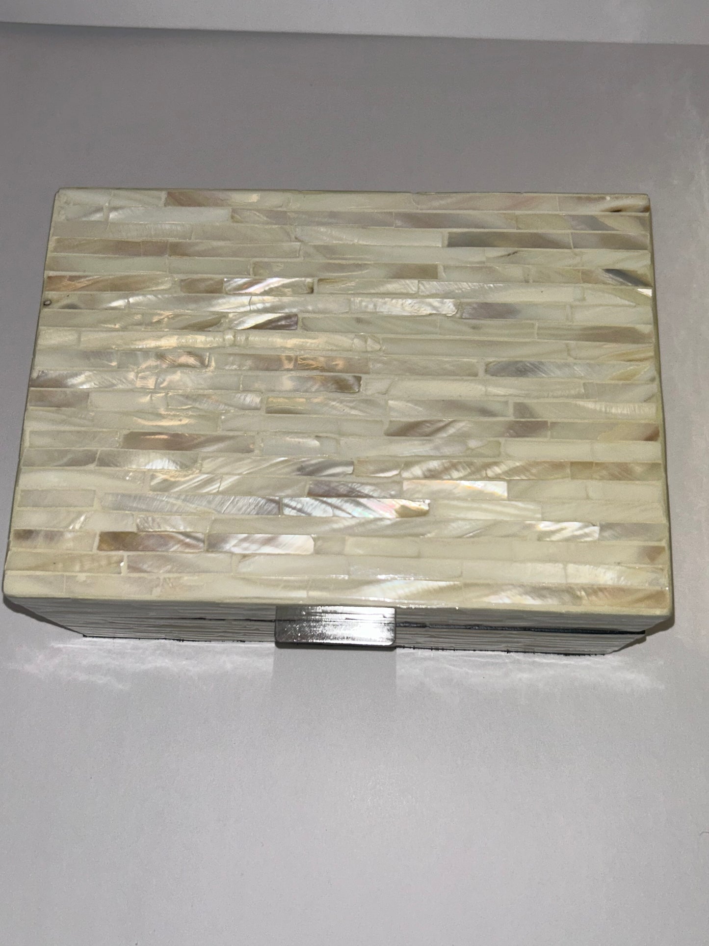 Set of Two Vietnamese Mother of Pearl Inlay Wooden Decorative Boxes