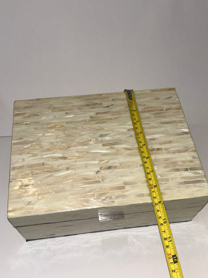 Set of Two Vietnamese Mother of Pearl Inlay Wooden Decorative Boxes