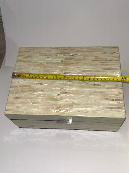 Set of Two Vietnamese Mother of Pearl Inlay Wooden Decorative Boxes