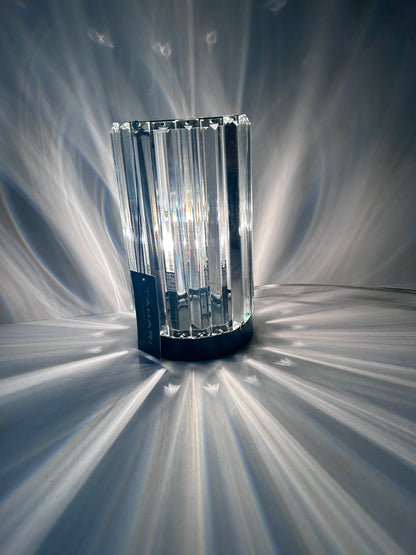 Tahari Home Fluted Crystal Table Lamp