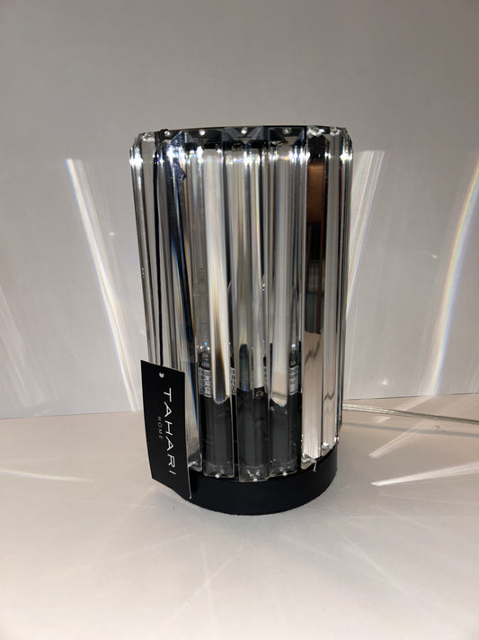 Tahari Home Fluted Crystal Table Lamp