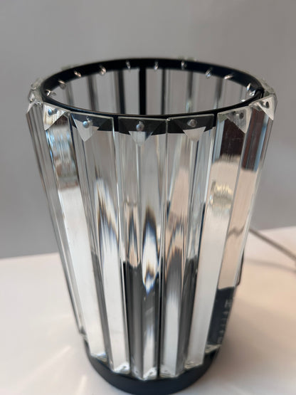 Tahari Home Fluted Crystal Table Lamp